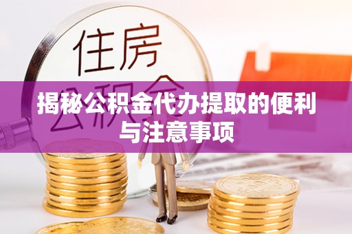 巧家揭秘公积金代办提取的便利与注意事项