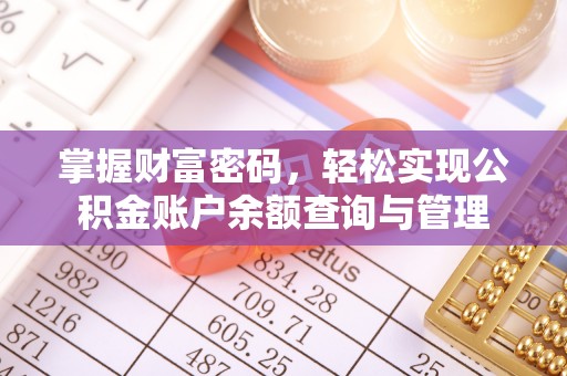 巧家掌握财富密码，轻松实现公积金账户余额查询与管理