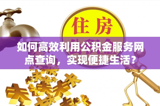 巧家如何高效利用公积金服务网点查询，实现便捷生活？