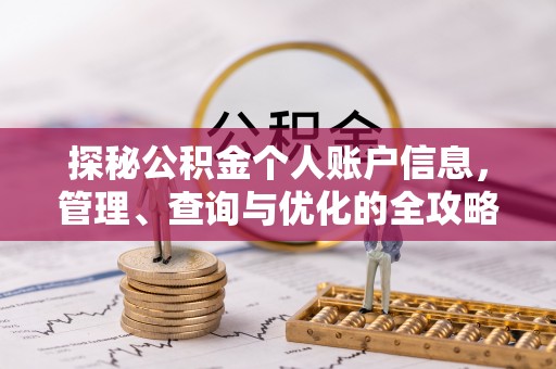 巧家探秘公积金个人账户信息，管理、查询与优化的全攻略