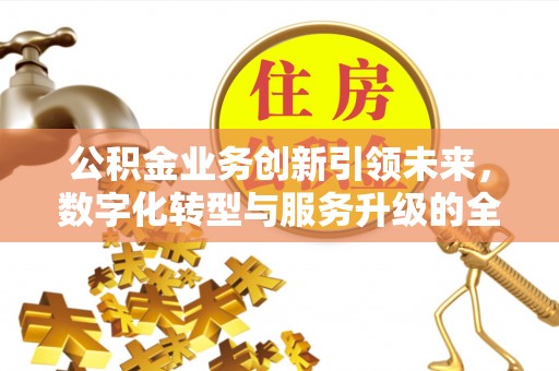 巧家公积金业务创新引领未来，数字化转型与服务升级的全新篇章